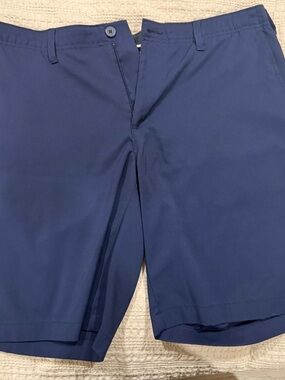 bcg Navy Flat-Front Men's Shorts
